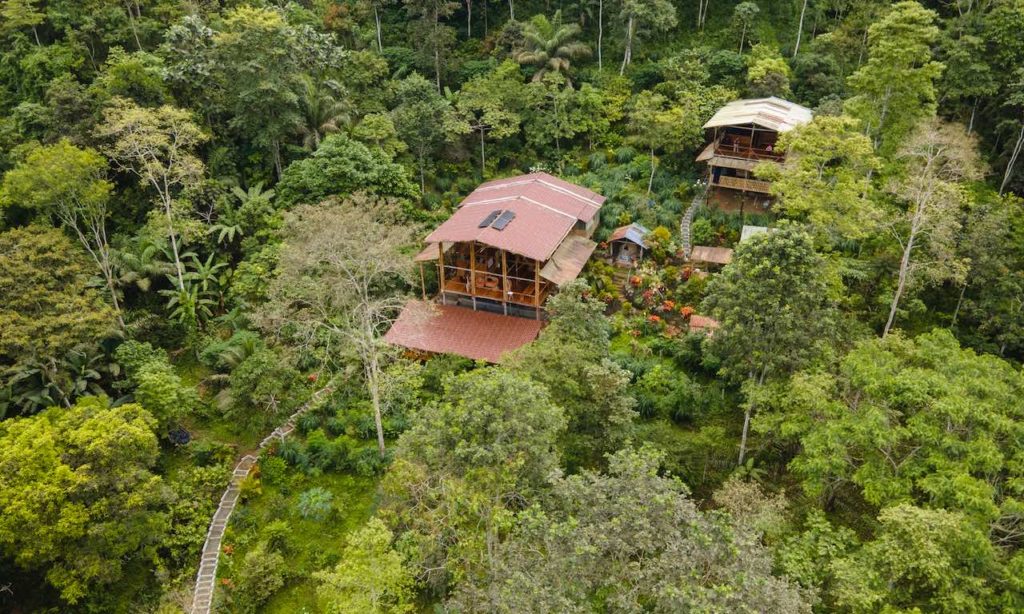 The Bamboo House headquarters of the Jama-Coaque Reserve. Photo by Ronald Gúzman (Vistazo)