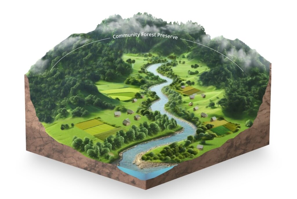 watershed-scale conservation graphic